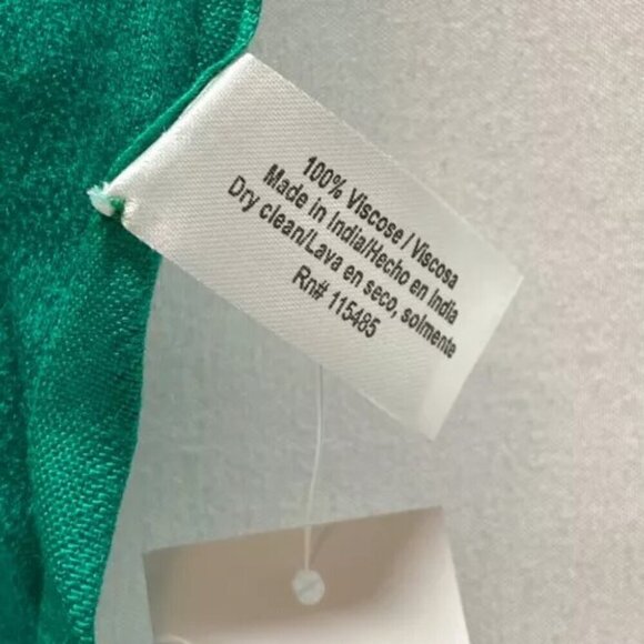 Pashmina Scarf Wrap Shawl One Size Precious Emerald Green Multi Style Wear NWT - Picture 5 of 6
